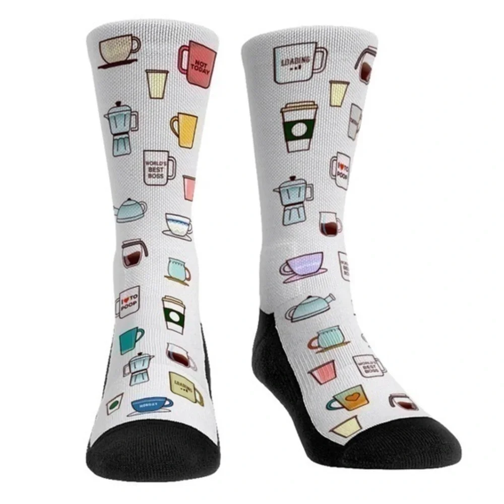 Rock ‘Em Socks I love to Poop I love coffee Mean Muggin'